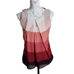 New York and Company sleeveless colorblocked top, size XS